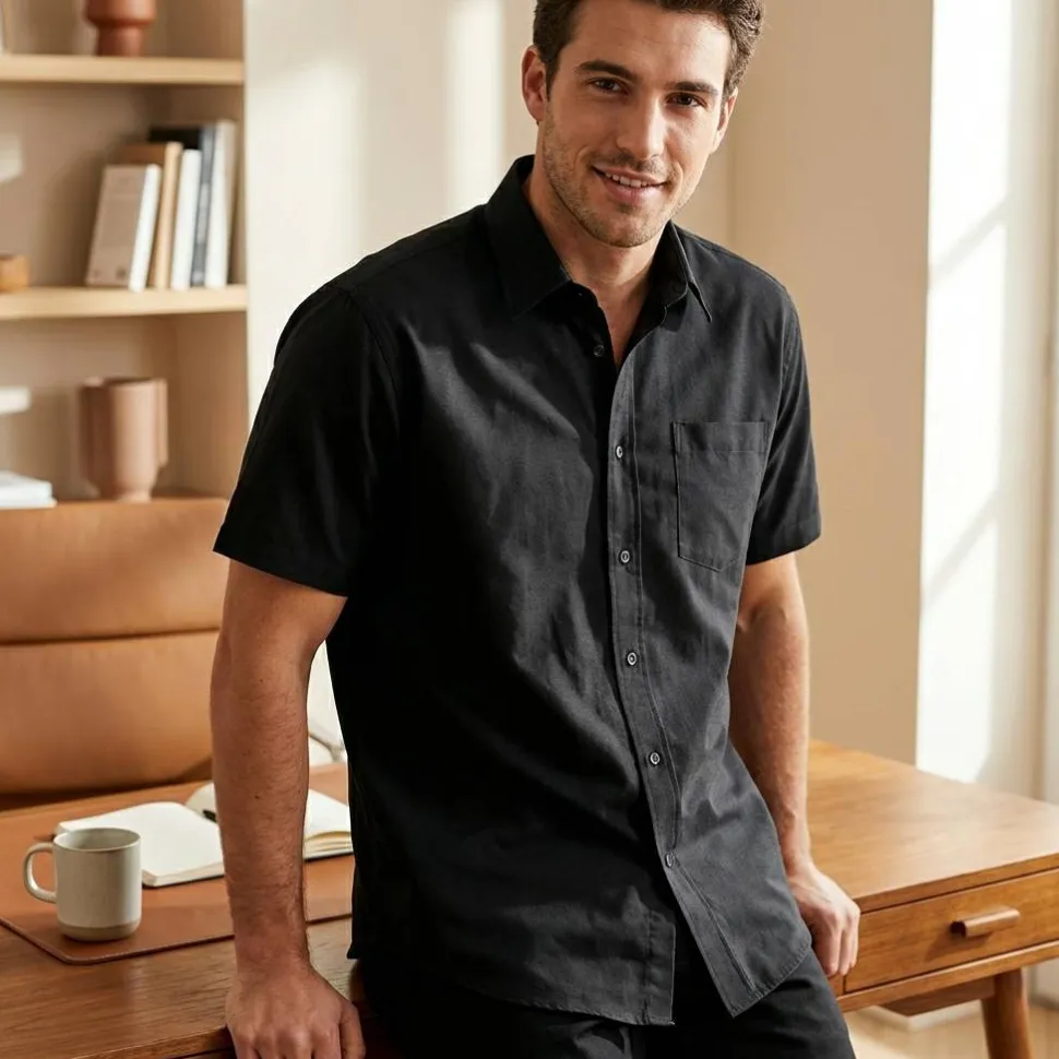 SOL'S 16010 - Brisbane Chemise Homme Oxford Manches Courtes