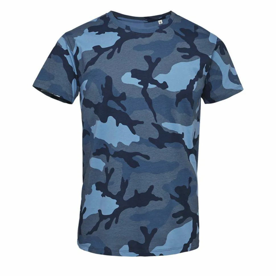 SOL'S 01188 - Camo Men Tee Shirt Homme Col Rond