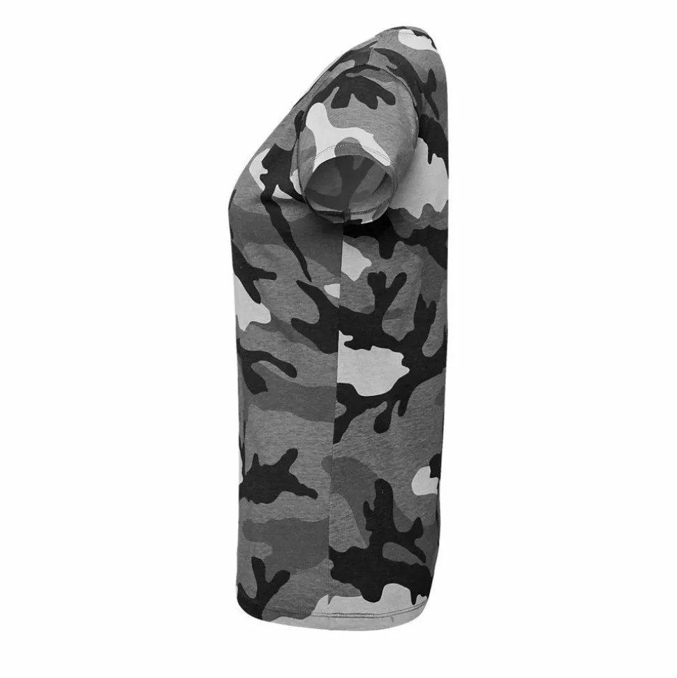 SOL'S 01187 - Camo Women Tee Shirt Femme Col Rond