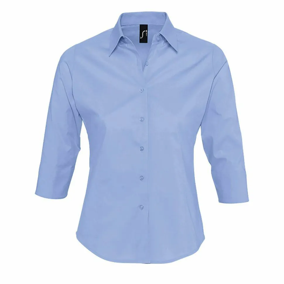 SOL'S 17010 - Effect Chemise Femme Stretch Manches 3/4