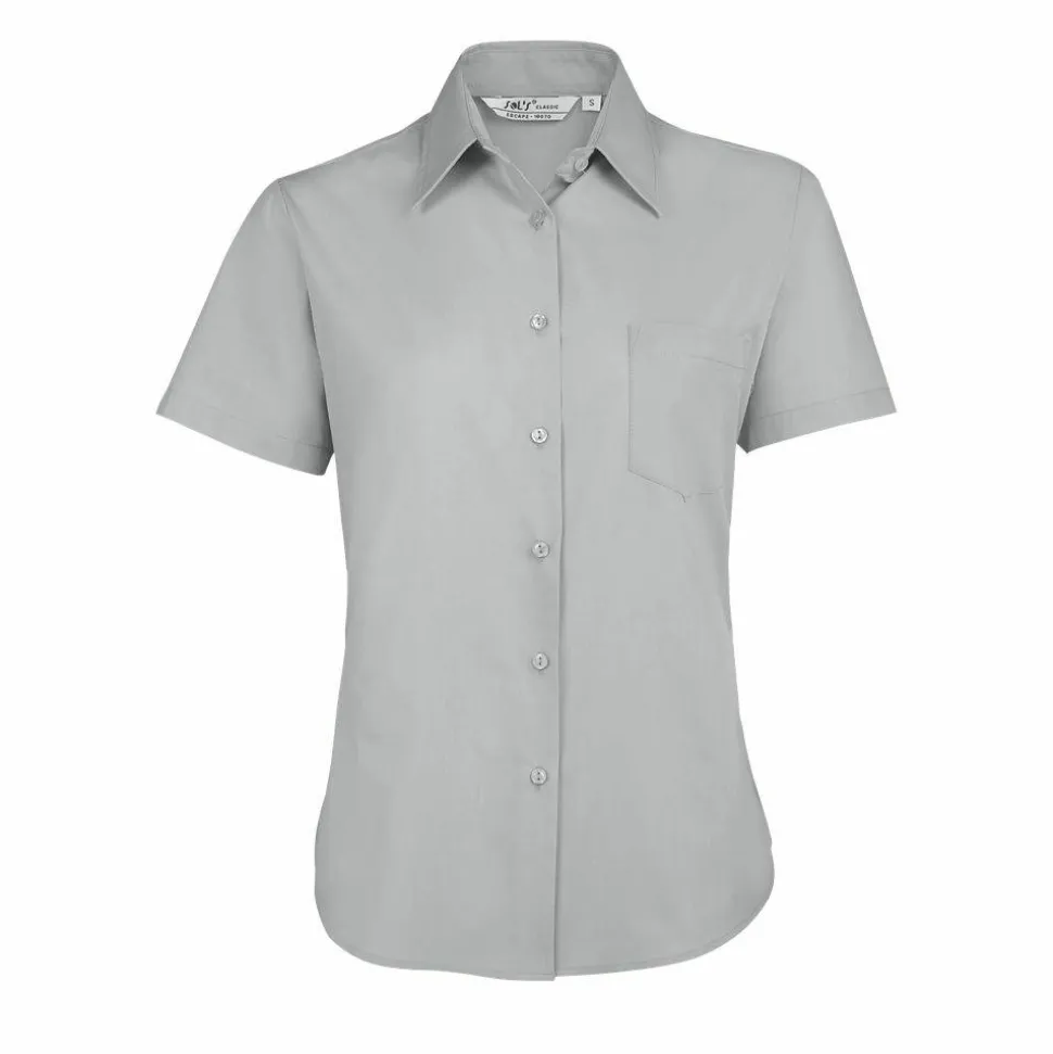 SOL'S 16070 - Escape Chemise Femme Popeline Manches Courtes