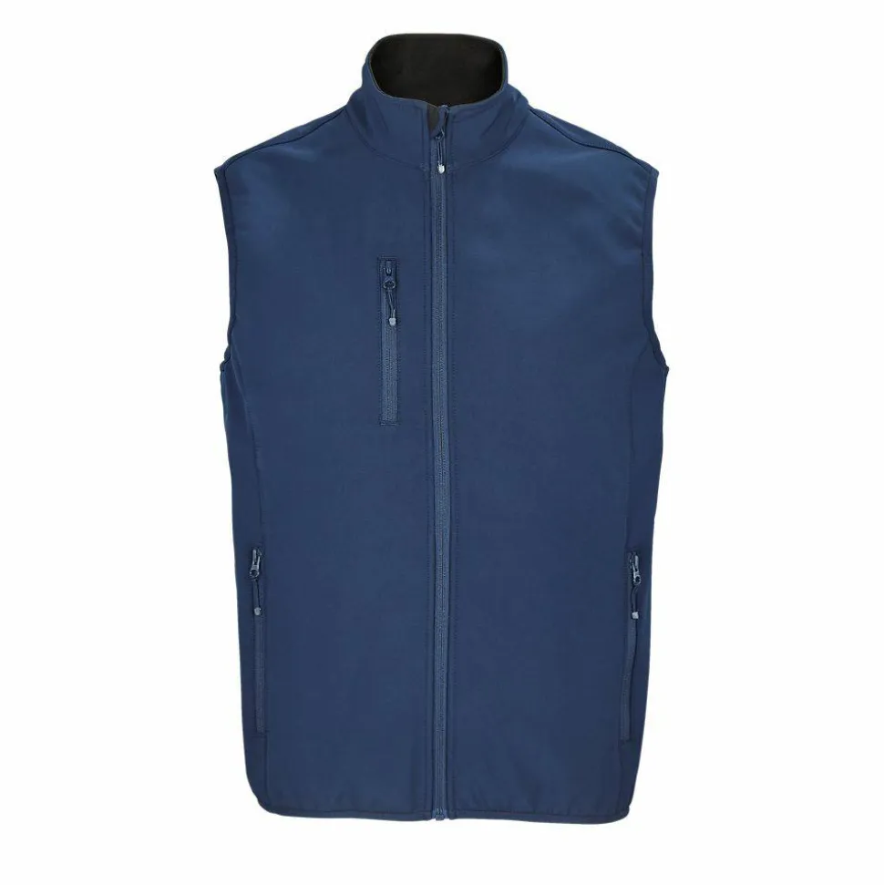 SOL'S 03825 - Falcon Bw Men Veste Homme Zippée Softshell Sans Manche