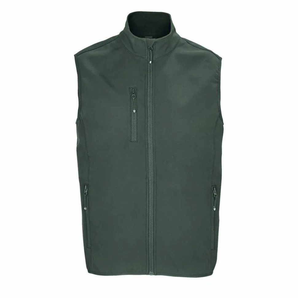 SOL'S 03825 - Falcon Bw Men Veste Homme Zippée Softshell Sans Manche
