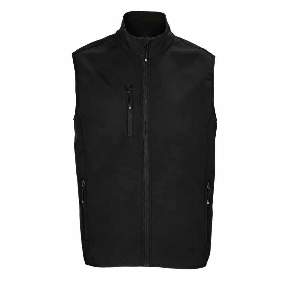 SOL'S 03825 - Falcon Bw Men Veste Homme Zippée Softshell Sans Manche