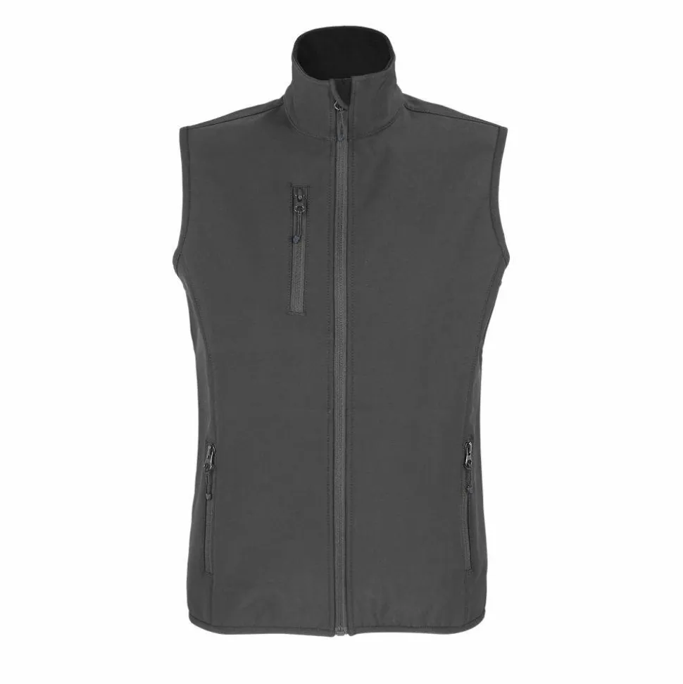 SOL'S 03826 - Falcon Bw Women Veste Femme Zippée Softshell Sans Manche