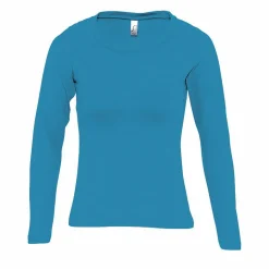 SOL'S 11425 - MAJESTIC Tee Shirt Femme Col Rond Manches Longues