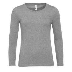SOL'S 11425 - MAJESTIC Tee Shirt Femme Col Rond Manches Longues