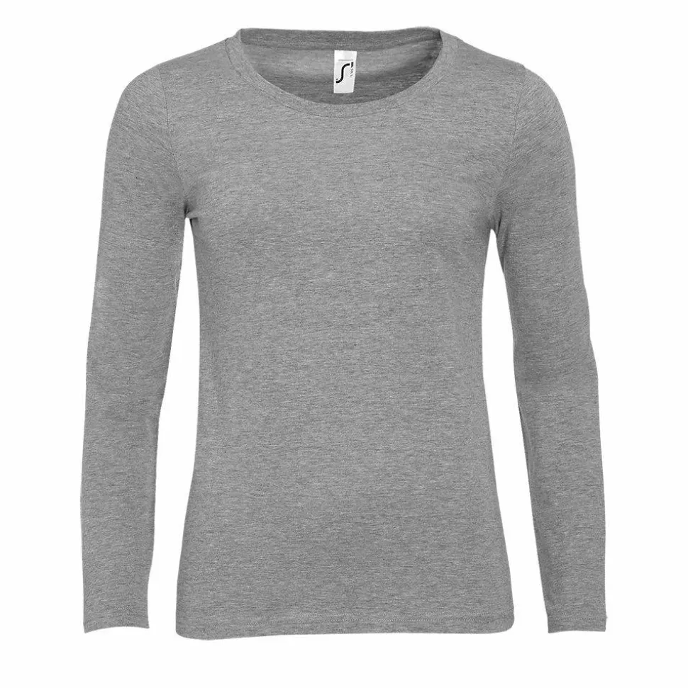 SOL'S 11425 - MAJESTIC Tee Shirt Femme Col Rond Manches Longues