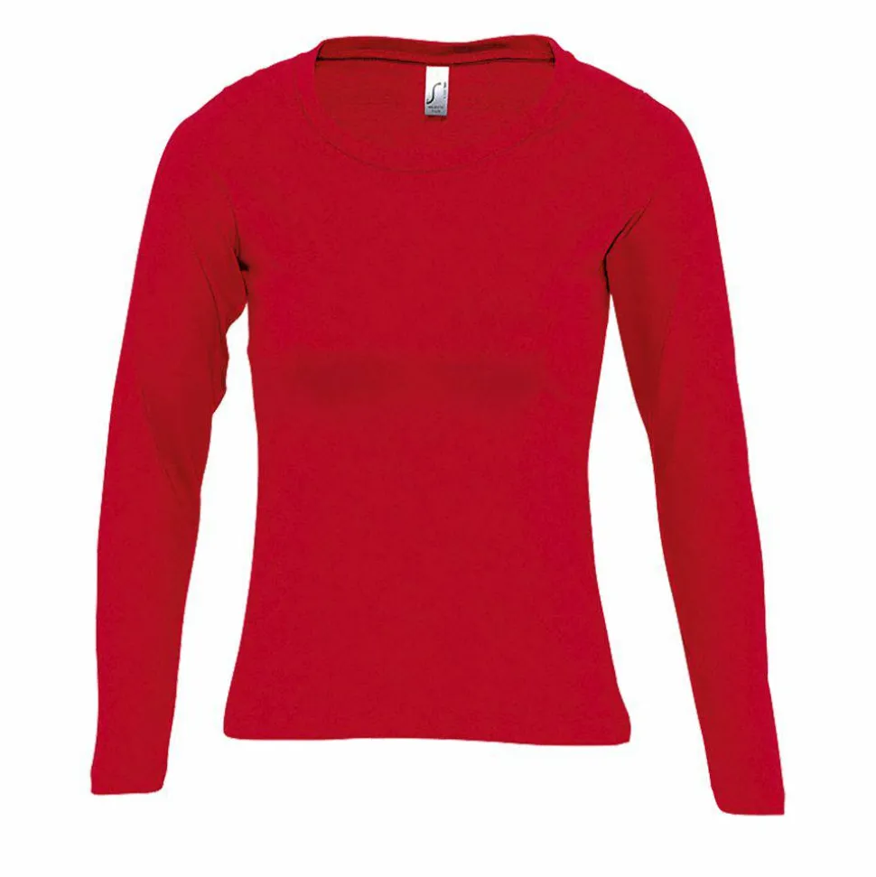 SOL'S 11425 - MAJESTIC Tee Shirt Femme Col Rond Manches Longues