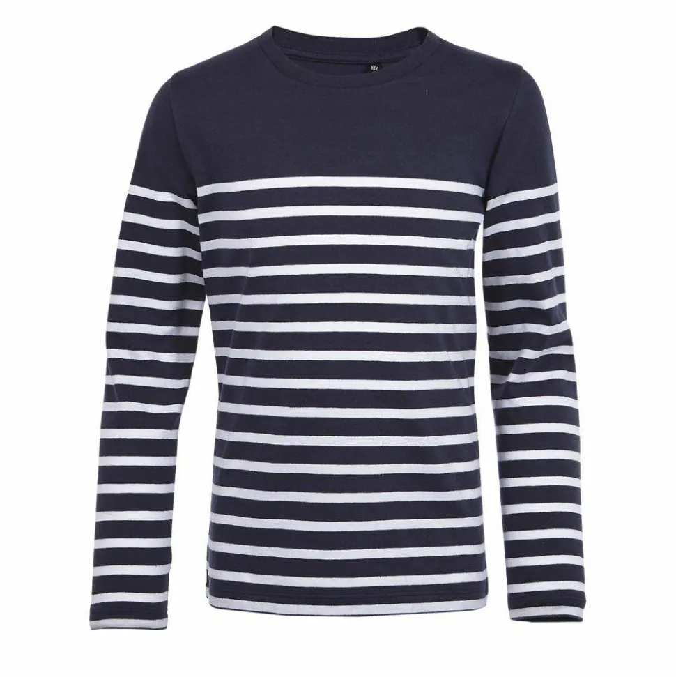 SOL'S 03101 - Matelot Lsl Kids Tee Shirt Enfant Manches Longues Rayé