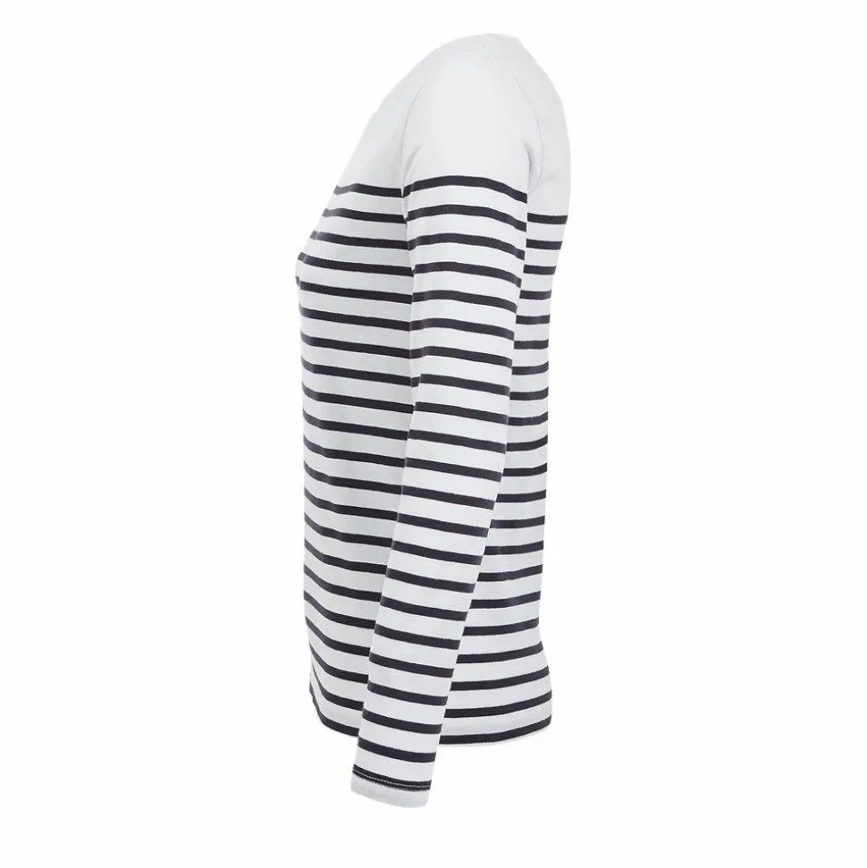 SOL'S 03100 - Matelot Lsl Women Tee Shirt Femme Manches Longues Rayé