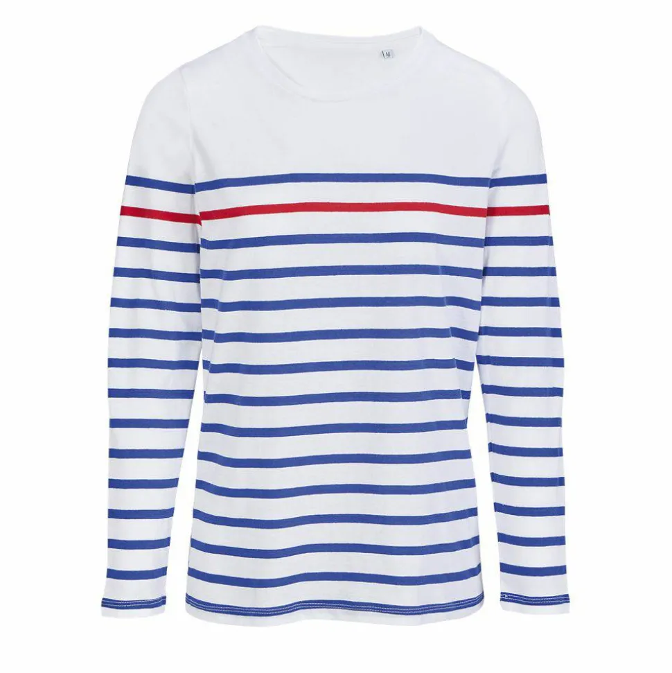 SOL'S 03100 - Matelot Lsl Women Tee Shirt Femme Manches Longues Rayé