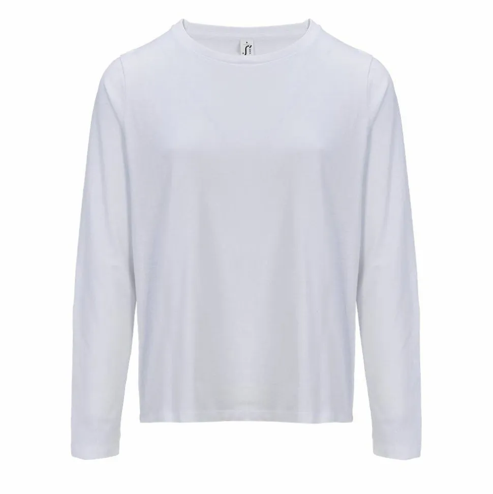 SOL'S 04443 - MONARCH WOMEN Tee Shirt Femme Col Rond Manches Longues