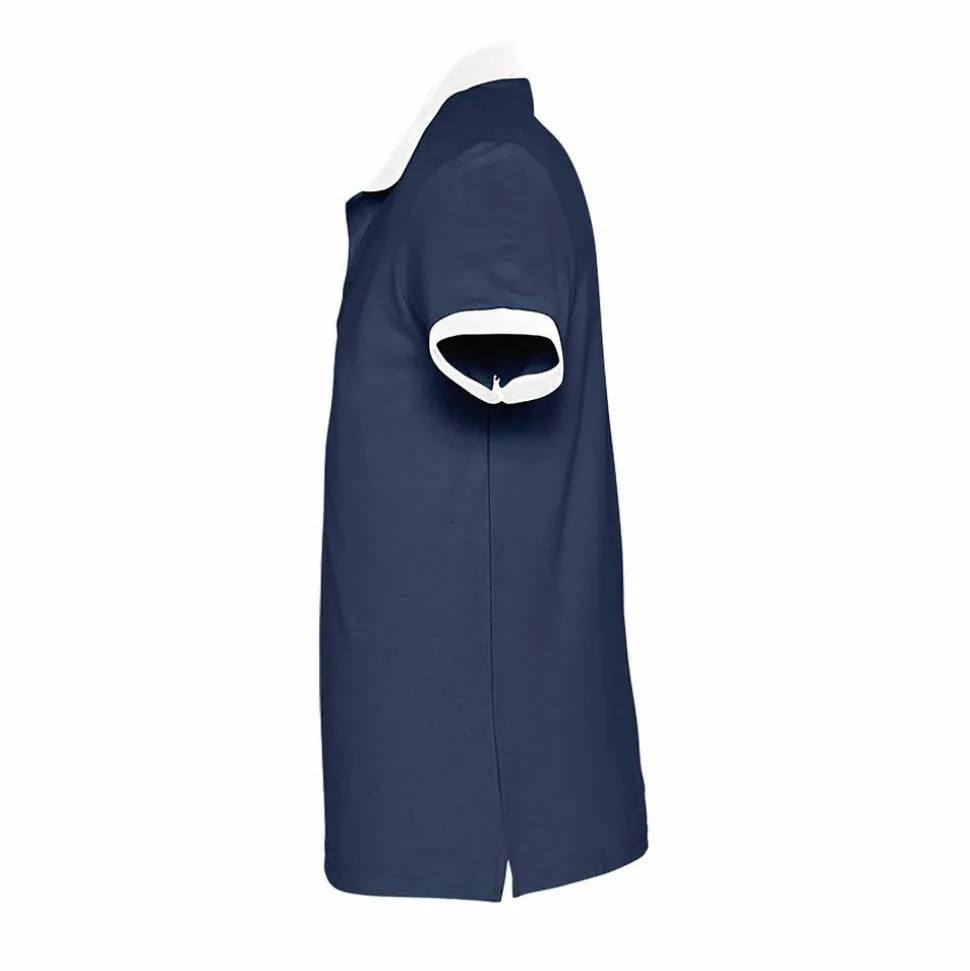 SOL'S 11369 - Polo Bicolore Unisexe Élégant et Confortable