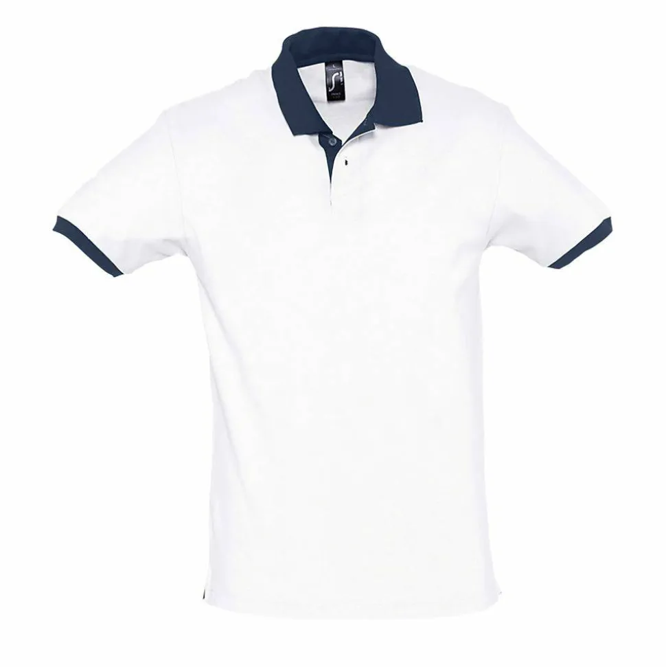 SOL'S 11369 - Polo Bicolore Unisexe Élégant et Confortable