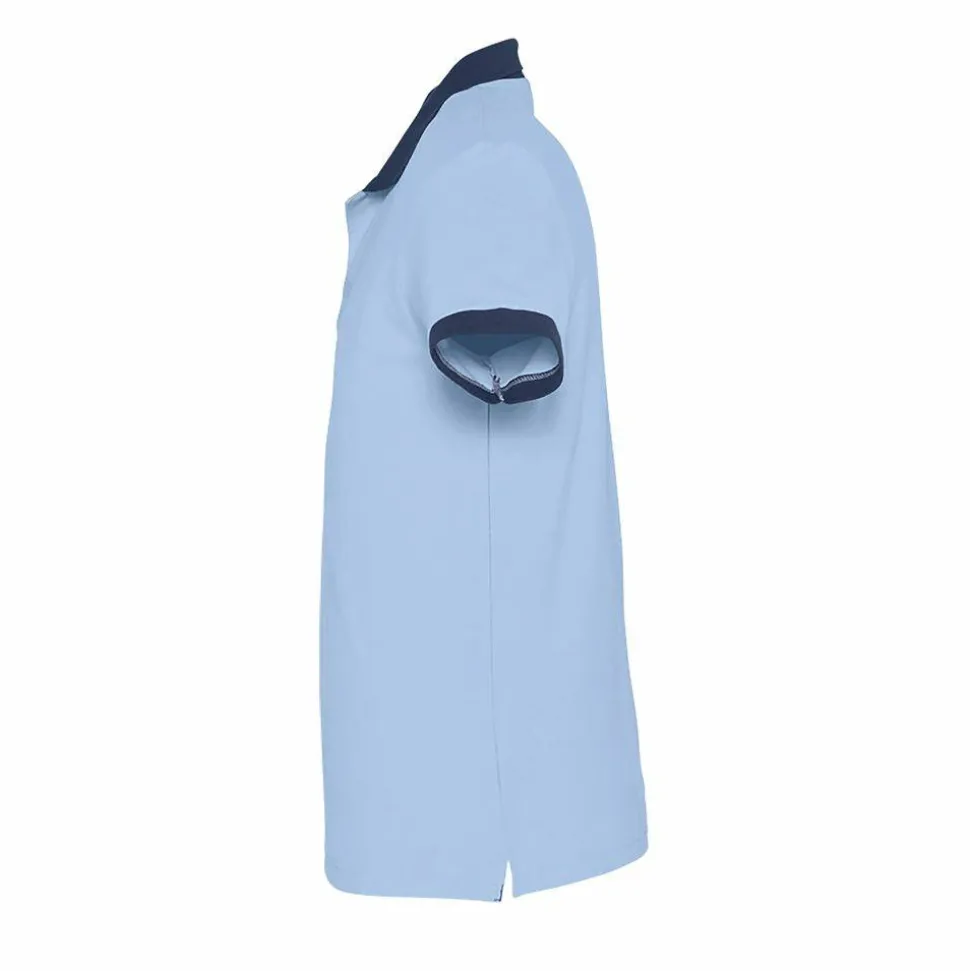SOL'S 11369 - Polo Bicolore Unisexe Élégant et Confortable