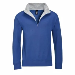 SOL'S 47300 - SCOTT Sweat Shirt Homme Col Camionneur (1/4 Zip)
