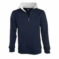 SOL'S 47300 - SCOTT Sweat Shirt Homme Col Camionneur (1/4 Zip)