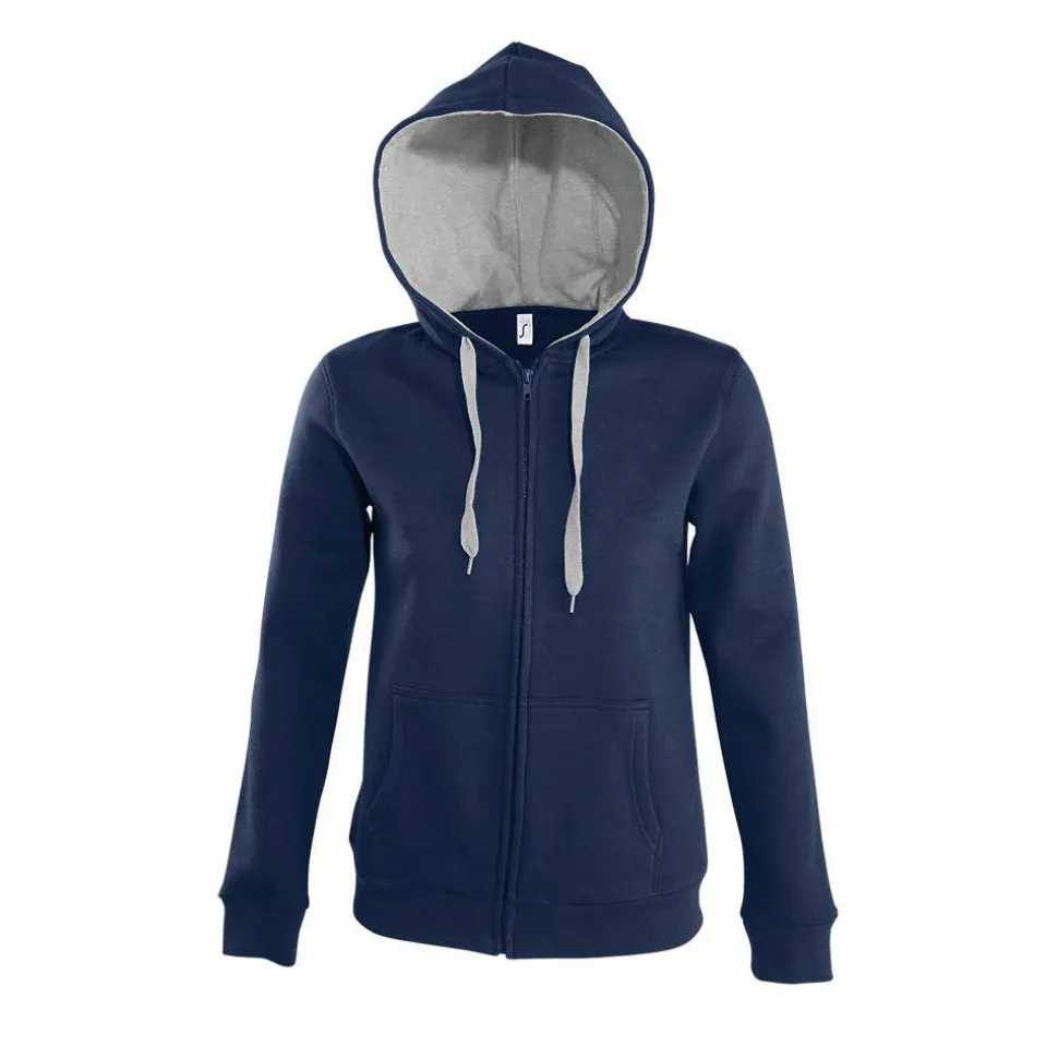 SOL'S 47100 - Veste Femme Bicolore avec Capuche Doublée Confort