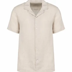 Spasso SP509 - Chemise à col bowling en lin homme