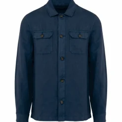Spasso SP516 - Surchemise délavée en lin homme
