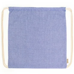 Stamina MO7165 - BRESCIA Sac à dos à lacets en coton recyclé de 120 g/m² avec finition marbrée et lacets de couleur naturelle