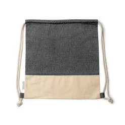 Stamina MO7091 - LUANDA Sac avec cordon de serrage en coton recyclé au design chiné et en coton naturel 120 g/m ²