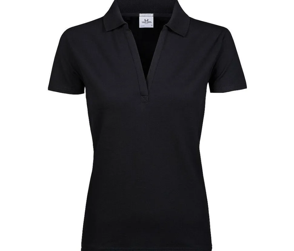 TEE JAYS TJ1409 - Polo stretch col V femme