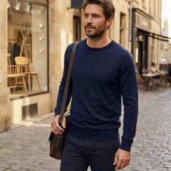 TEE JAYS TJ6000 - Pull Col Rond en Laine Mérinos Italienne