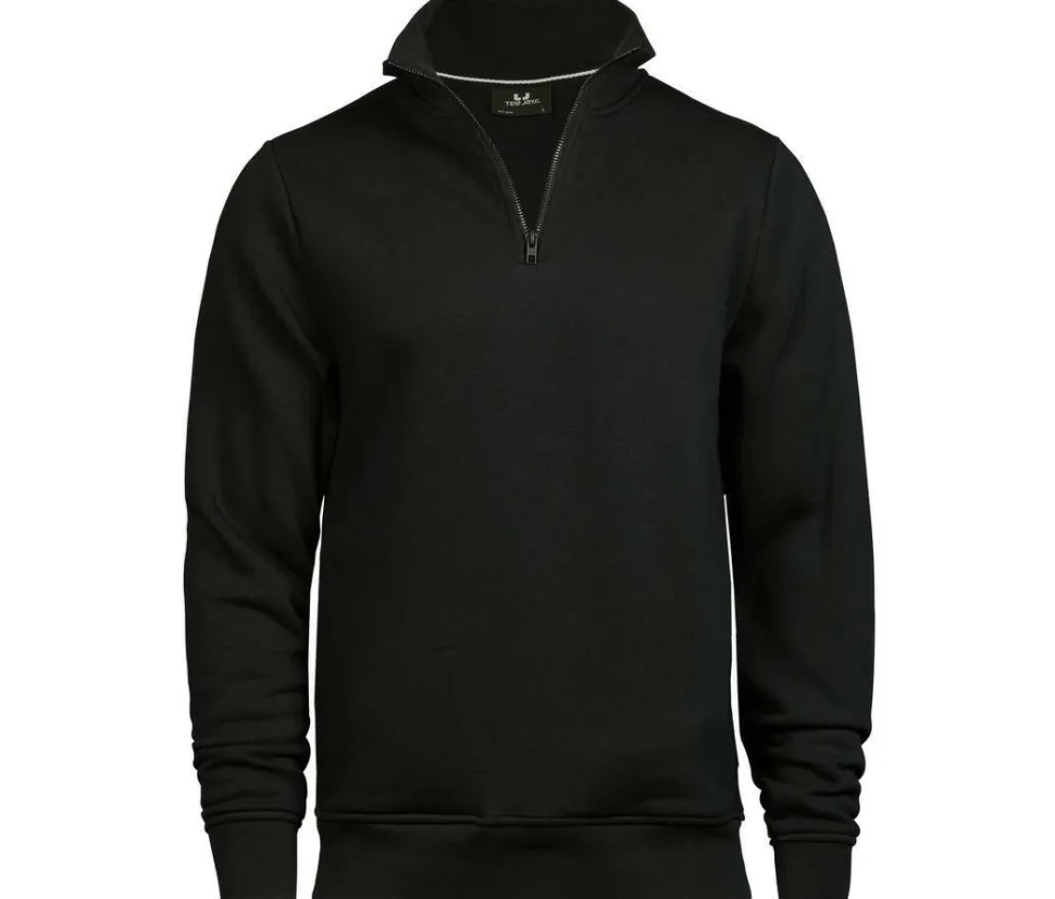 TEE JAYS TJ5438 - Sweatshirt Homme Demi-Zip Confortable et Élégant