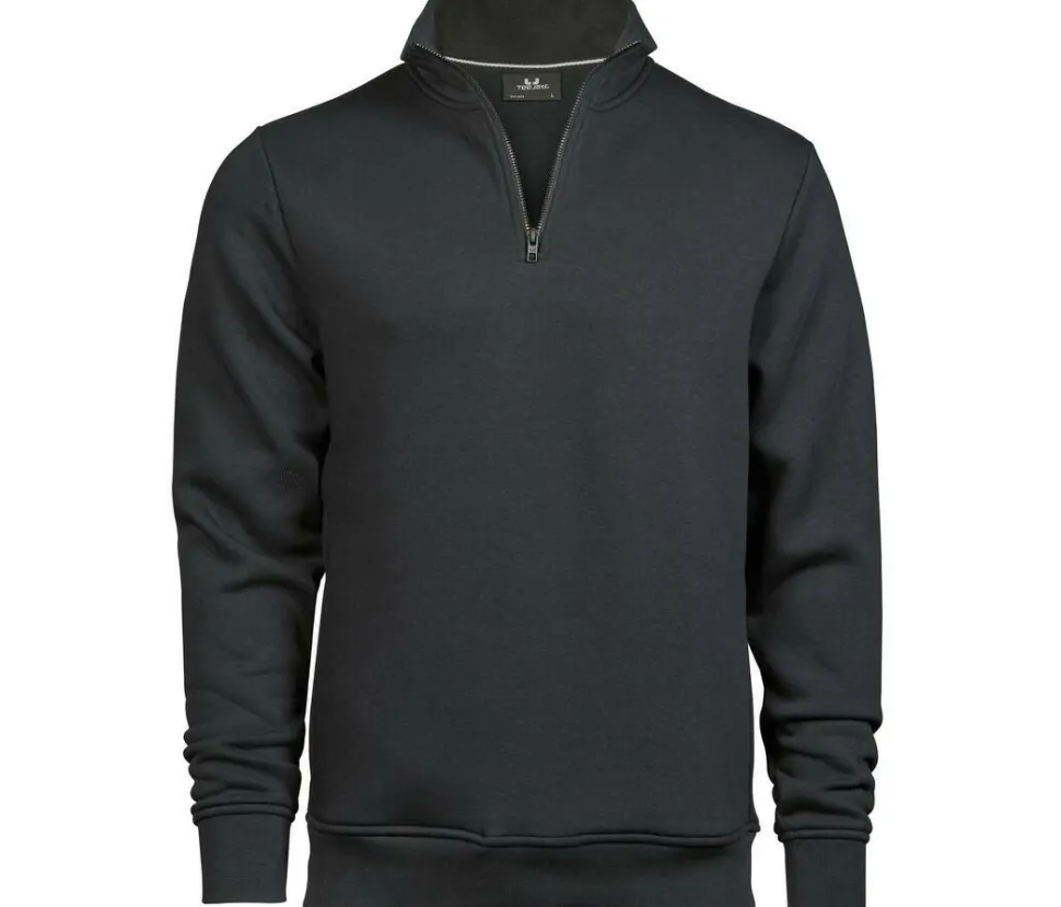 TEE JAYS TJ5438 - Sweatshirt Homme Demi-Zip Confortable et Élégant