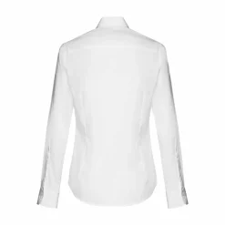TH Clothes 30195 - Chemise en popeline à manches longues pour femmes. Couleur blanche