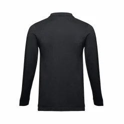 TH Clothes 30141 - Polo à manches longues en coton cardé pour hommes