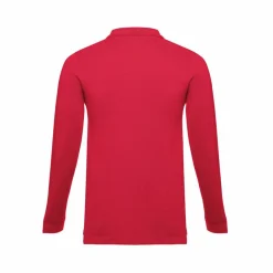TH Clothes 30141 - Polo à manches longues en coton cardé pour hommes