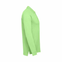 TH Clothes 30141 - Polo à manches longues en coton cardé pour hommes