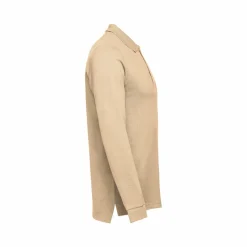 TH Clothes 30141 - Polo à manches longues en coton cardé pour hommes