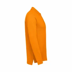 TH Clothes 30141 - Polo à manches longues en coton cardé pour hommes