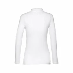 TH Clothes 30144 - Polo à manches longues pour femmes en coton cardé