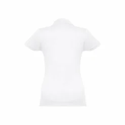 TH Clothes 30134 - Polo manches courtes ceinturé pour femme en coton cardé