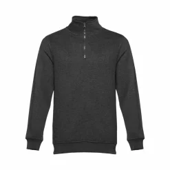 TH Clothes 30163 - Sweat-shirt col zippé unisexe