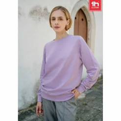 TH Clothes 30266 - Sweatshirt (unisexe) en éponge italienne sans patte de boutonnage