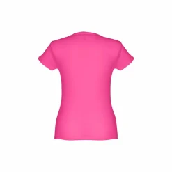 TH Clothes 30106 - T-shirt ceinturé en coton pour femme