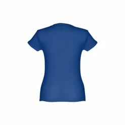 TH Clothes 30106 - T-shirt ceinturé en coton pour femme