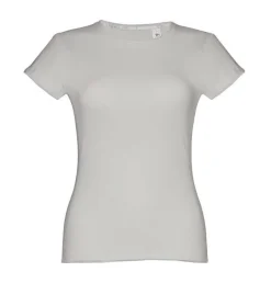TH Clothes 30106 - T-shirt ceinturé en coton pour femme