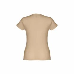 TH Clothes 30106 - T-shirt ceinturé en coton pour femme