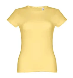 TH Clothes 30106 - T-shirt ceinturé en coton pour femme