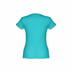 TH Clothes 30106 - T-shirt ceinturé en coton pour femme