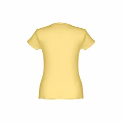 TH Clothes 30106 - T-shirt ceinturé en coton pour femme