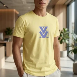 TH Clothes 30102 - T-shirt homme en coton tubulaire