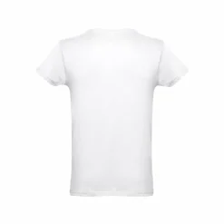TH Clothes 30101 - T-shirt homme en coton tubulaire. Couleur blanche